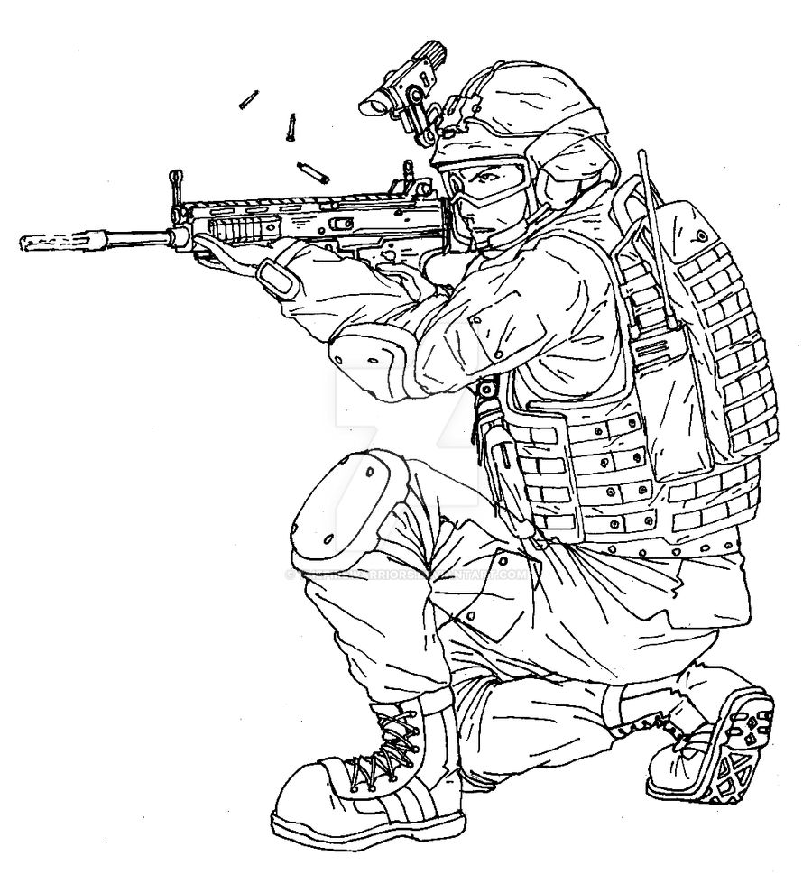 Suppressive Fire Lineart