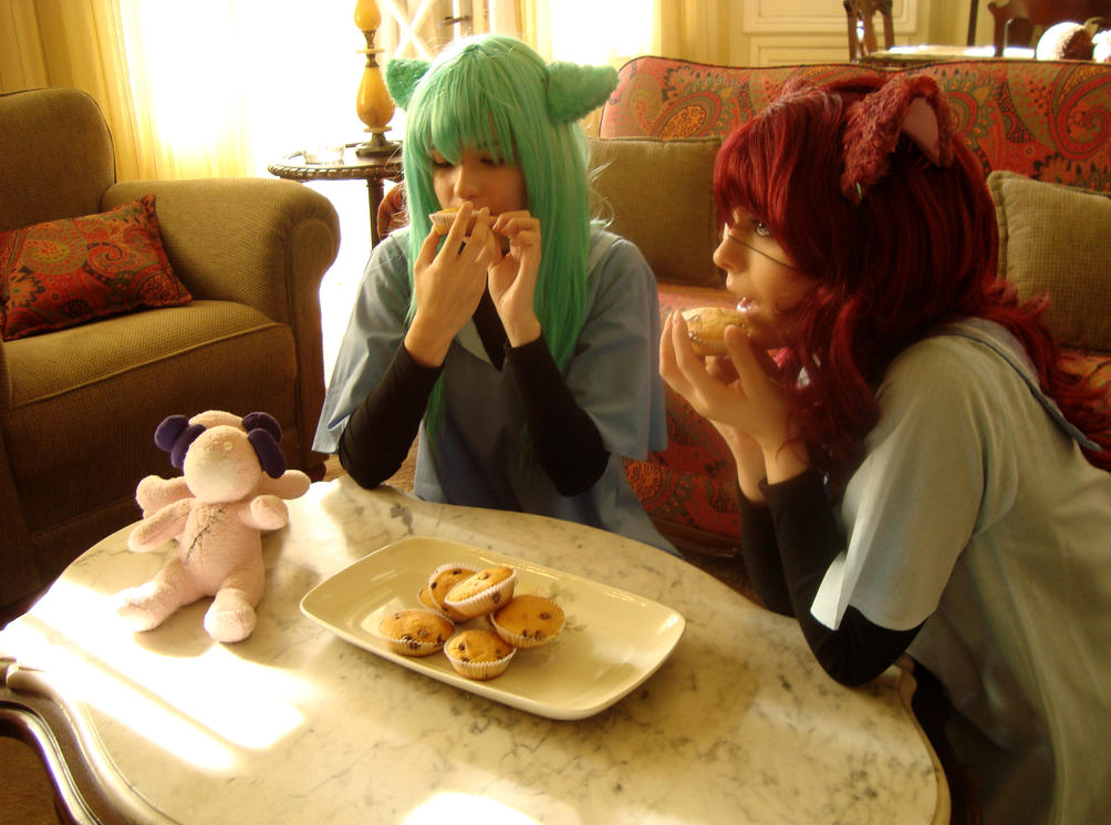 Natsuo, Youji and muffins :3
