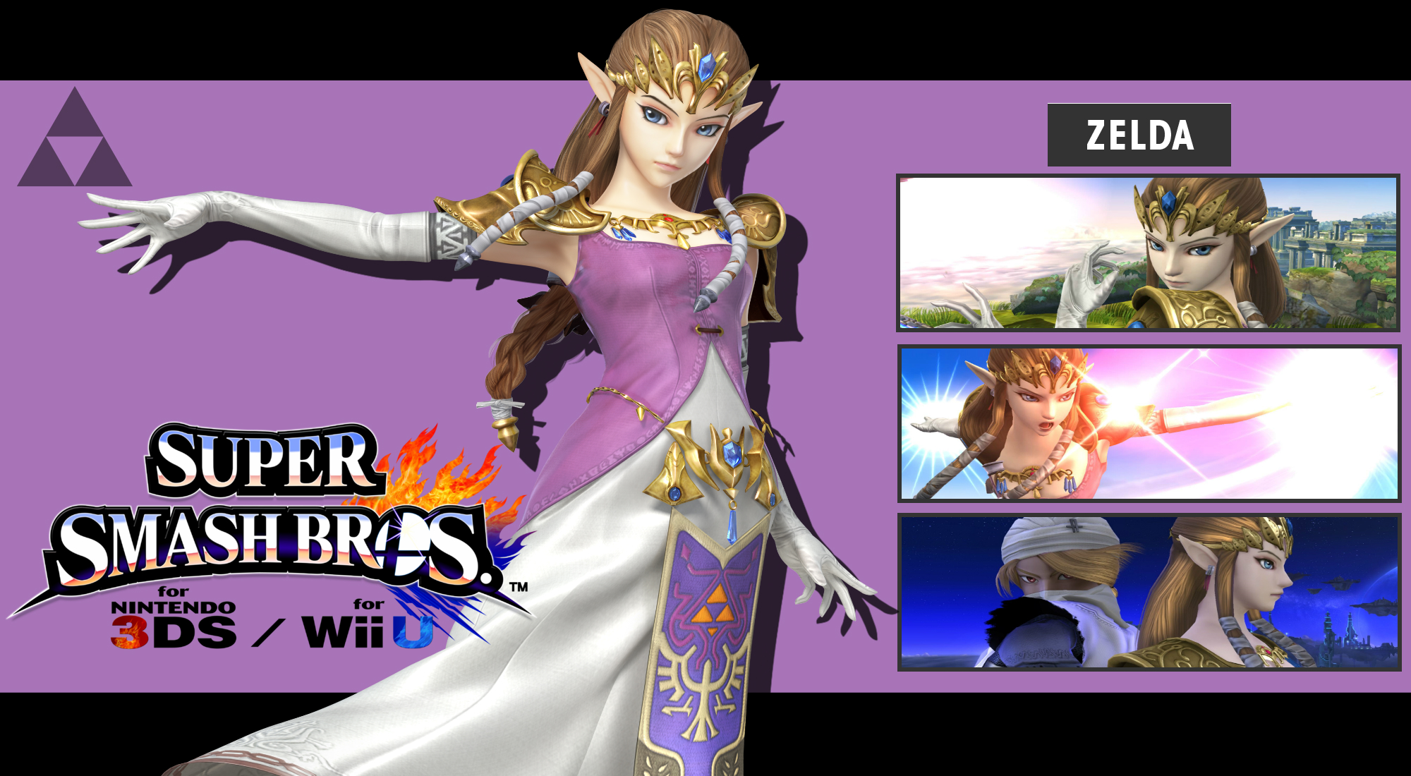 Super Smash Bros. 3DS/Wii U - Zelda Wallpaper