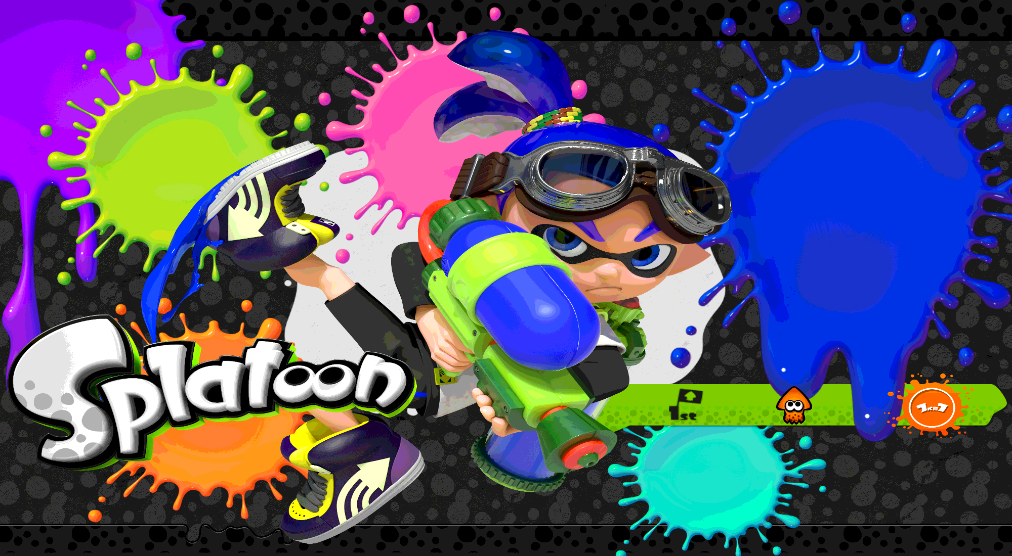 Splatoon Blue Inkling Boy Wallpaper 2 By Dakidgaming On Deviantart