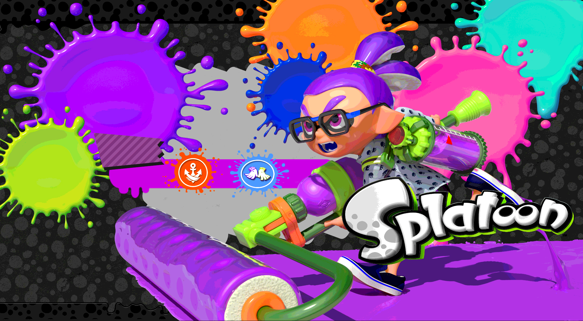 Splatoon Inkling Purple Boy Squid Deviantart Ink Nintendo Wallpapers Wallpa...