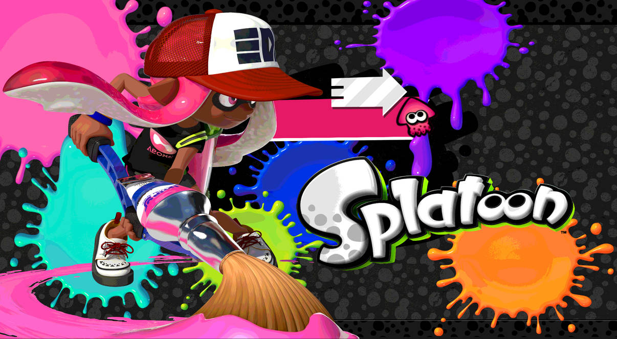 Pink Inkling Jumping Splatoon - Pink Inkling Girl Wallpaper by DaKidGaming on DeviantArt