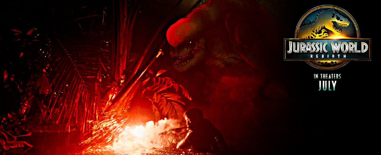 Animated D Rex Ribirth JURASSIC WORLD REBIRTH POSTER THE MUTANT D-REX by W4F1Q on DeviantArt