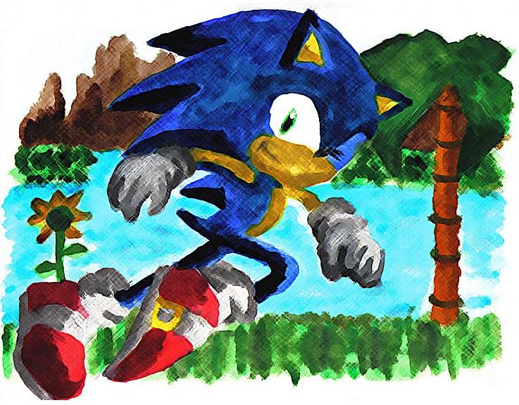 Sonic the Hedgehog by supersonikku