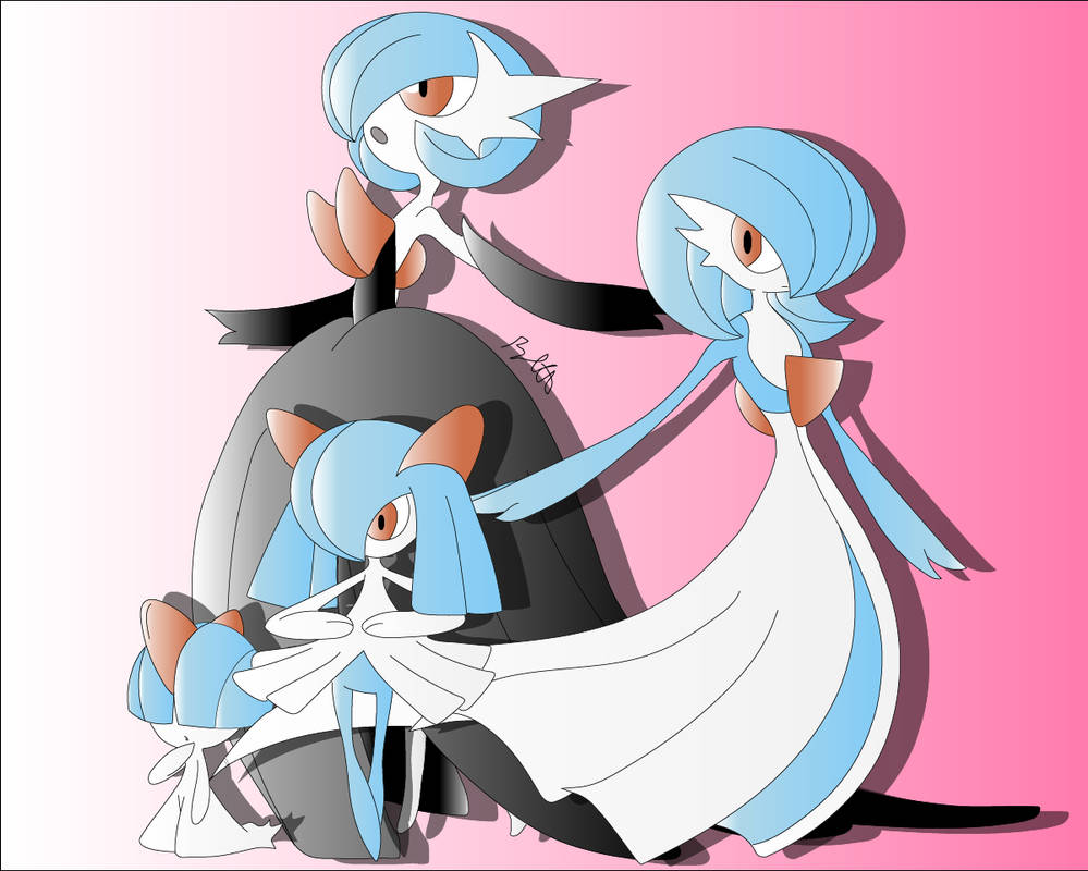 Shiny Ralts Evolution by BionicIsland on DeviantArt