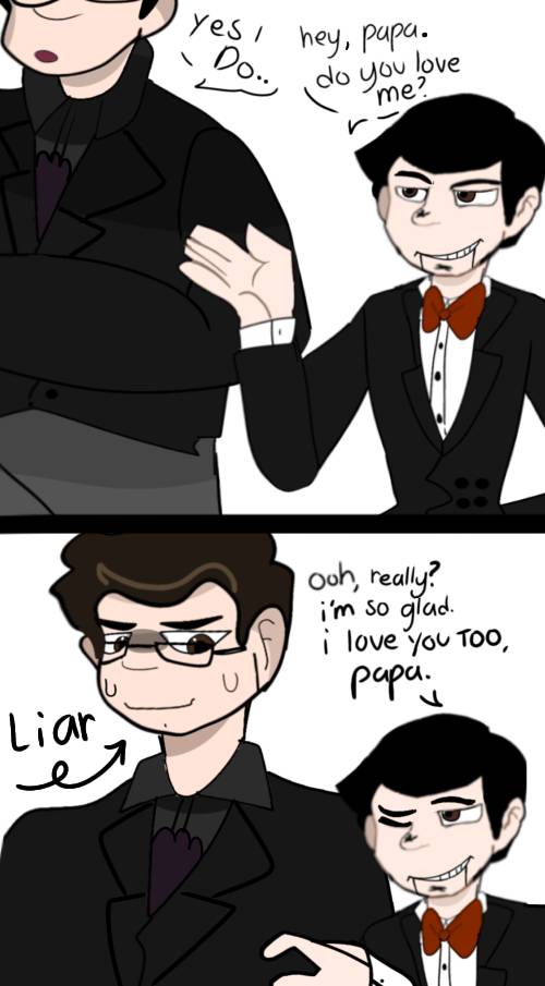Slappy and his papa bonding!! 1!1!1 by Rosisisco on DeviantArt