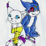 Gatomon and Veemon