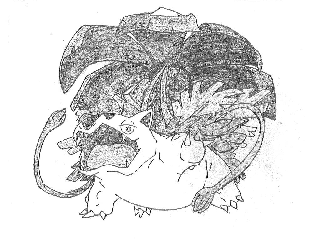 Mega Venusaur By Sketchdaily On DeviantArt