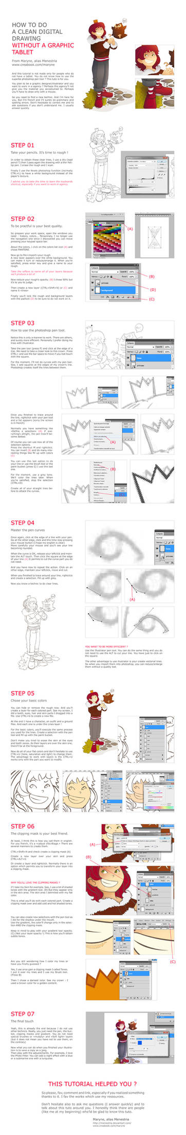 Tutorial, How to draw without a graphic tablet