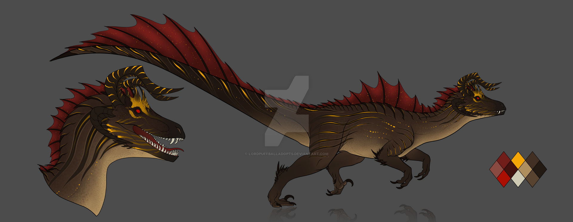 Vampire DergRaptor Auction -CLOSED- by LordPuffballAdopts on DeviantArt