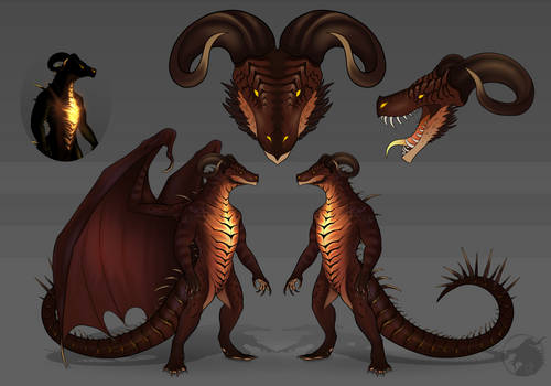 Smoldering Dragon Design $75 USD [CLOSED]