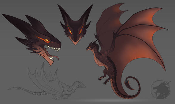 Red Eyed Crocodile Skink Wyvern [CLOSED]