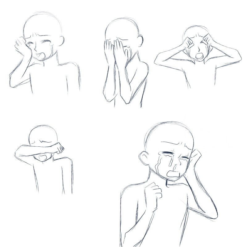 Crying Poses