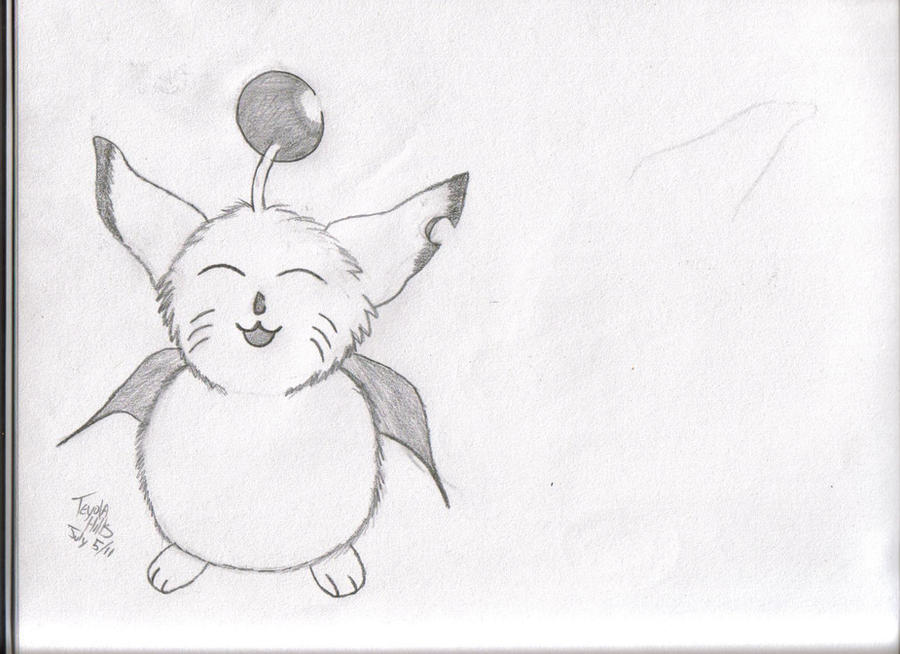 Moogle Writing Final Fantasy Moogle by Teyyo-Sky on DeviantArt