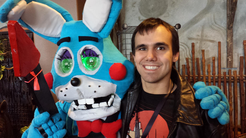 Me with Toy Bonnie by Cster91 on DeviantArt