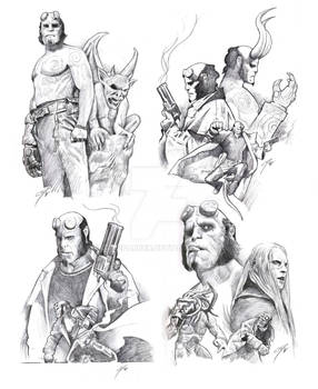 Hellboy sketches