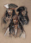 Jack Sparrow expressions by GabeFarber