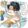 Levi doing housework