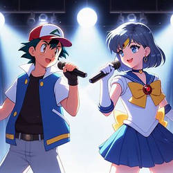 Ash and Ami singing Hit Me Baby One More Time