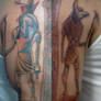 Anubis and Horrus Tattoos