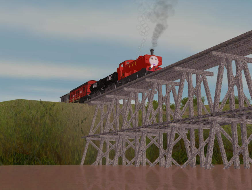 Lisa Pulls The Goods Train by ThomasTankEngine76 on DeviantArt