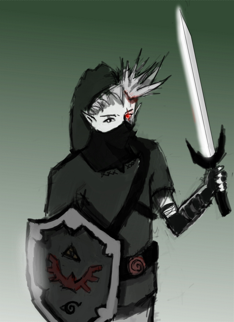 Kakashi Cosplaying Dark Link