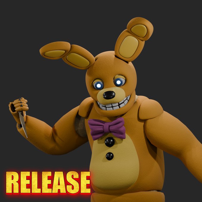 (FNaF Movie 2) Yellow Rabbit Release (Blender 5.0) by HasnNo237 on ...
