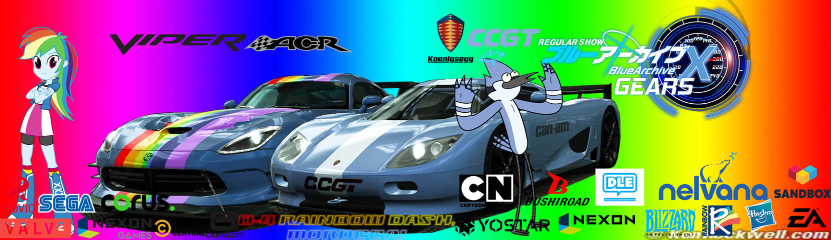 Cq Inkalign RSBAGX D-4 Rainbow dash , Mordecai by Inklingboytv on DeviantArt