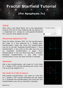 Fractal Starfield Tutorial