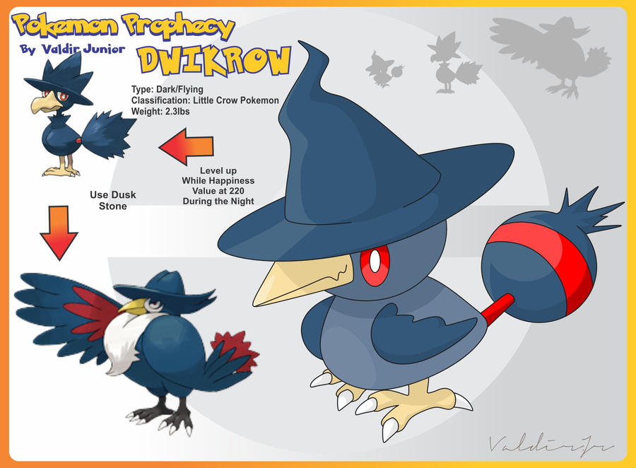 Dwikrow Pre Evolution of Murkrow