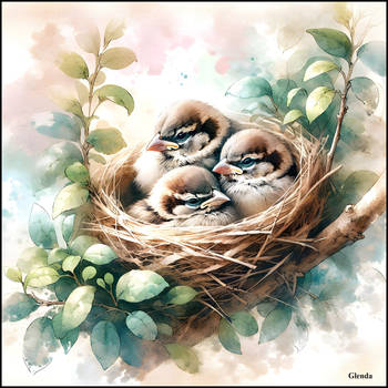 Baby Sparrows of Spring