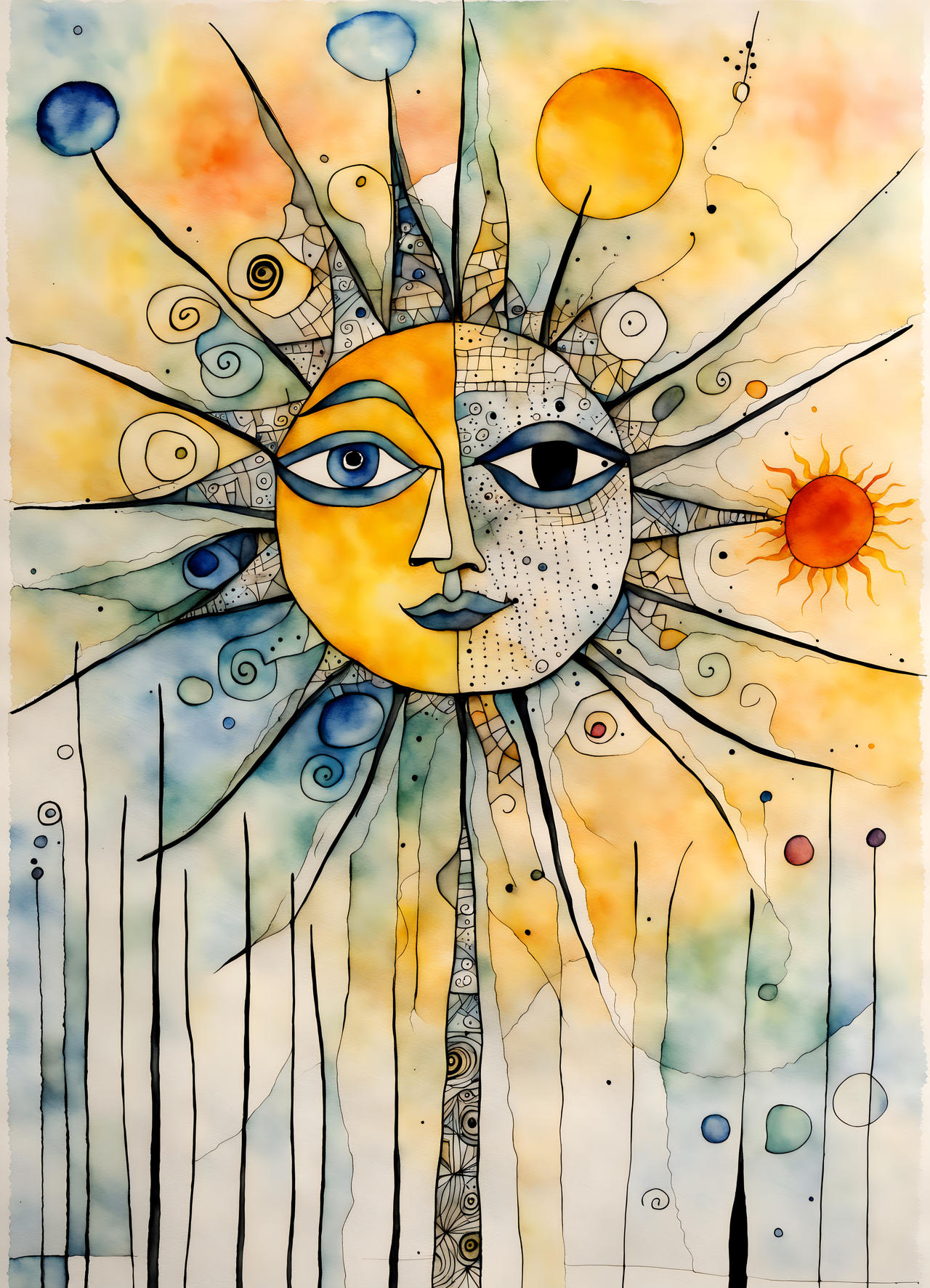 Abstract Paper Sun Abstract Sun by recycledrelatives on DeviantArt