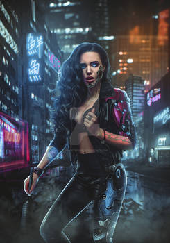 Cyberpunk Style Photomanipulation