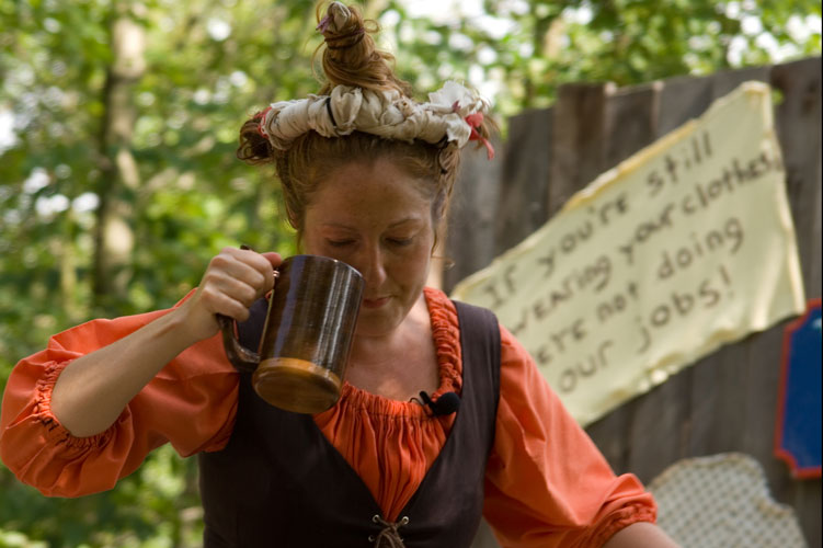 Washer woman and her ale