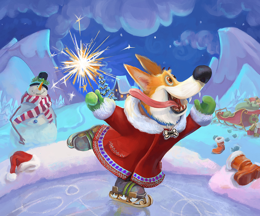 Here Comes Corgi Claus