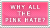 Stamp: Pink Hate by ArtByFlan