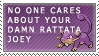 Stamp: No One Cares by ArtByFlan