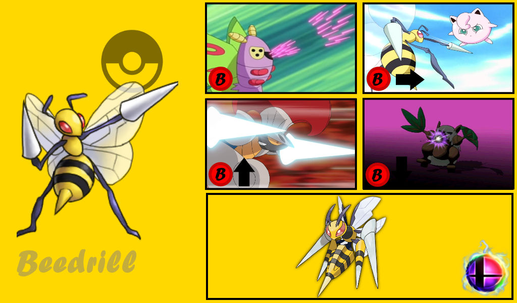 Beedrill Inflation SSB Moveset - Beedrill by Saturn-Domo on DeviantArt