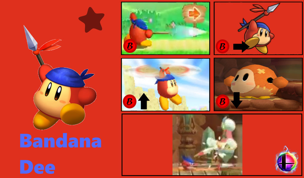 Ssb Move Set SSB Moveset - Bandana Dee by Saturn-Domo on DeviantArt