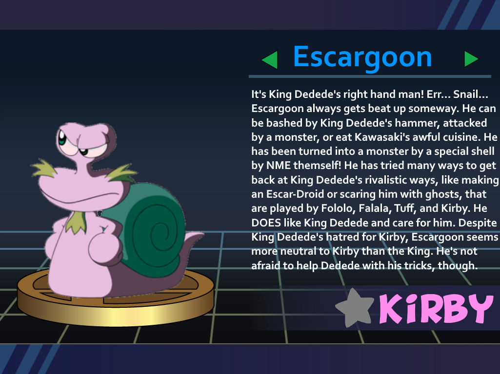 Escargoon Trophy Description by Saturn-Domo on DeviantArt