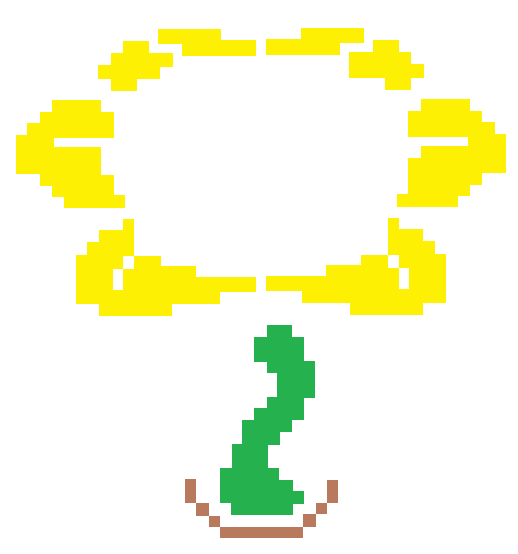 Flowey Sprite Recreation With Color By Domobfdi On Deviantart