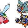 Kirby VS Gobbler And Mega Titan