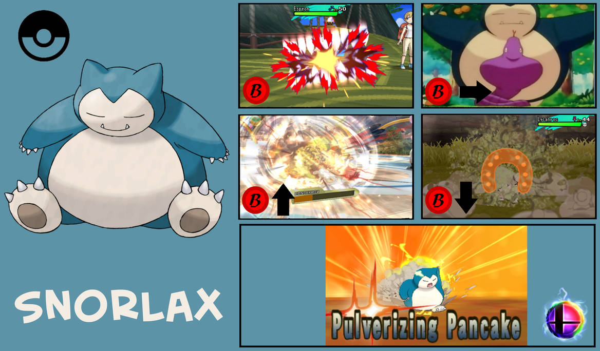 SSB Moveset - Snorlax by Saturn-Domo on DeviantArt Best moves for snorlax