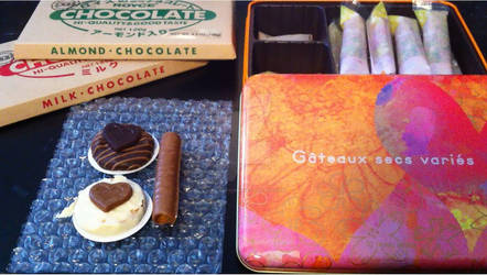 Royce Chocolate + Yoku Moku Cookies by LuffyNoTomo