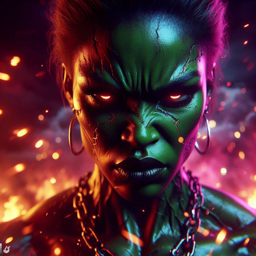 Woman Hulk Rage She-Hulk angry by powergoofy on DeviantArt