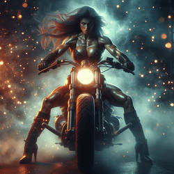 Female biker