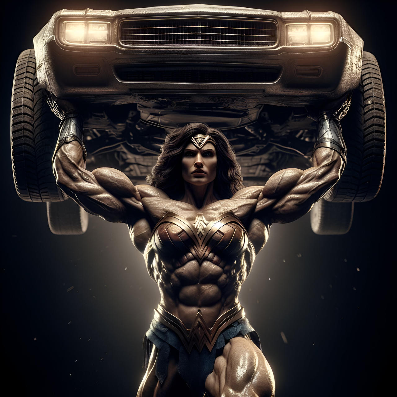 Deviantart Woman Car Lifting a car by powergoofy on DeviantArt