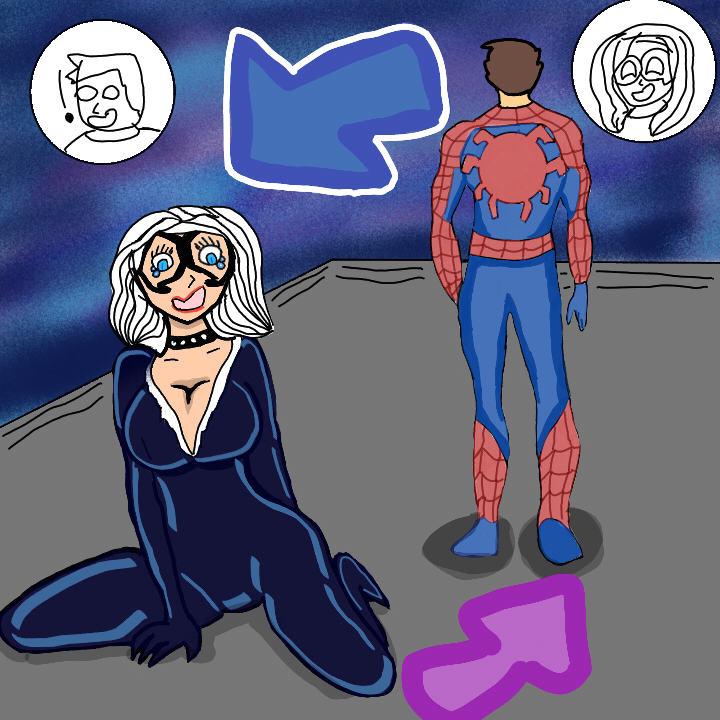 Body Swap Marvel Black Cat And Peter Parker By Marto878 On DeviantArt body-swap-marvel-black-cat-and-peter-parker-by-marto878-on-deviantart