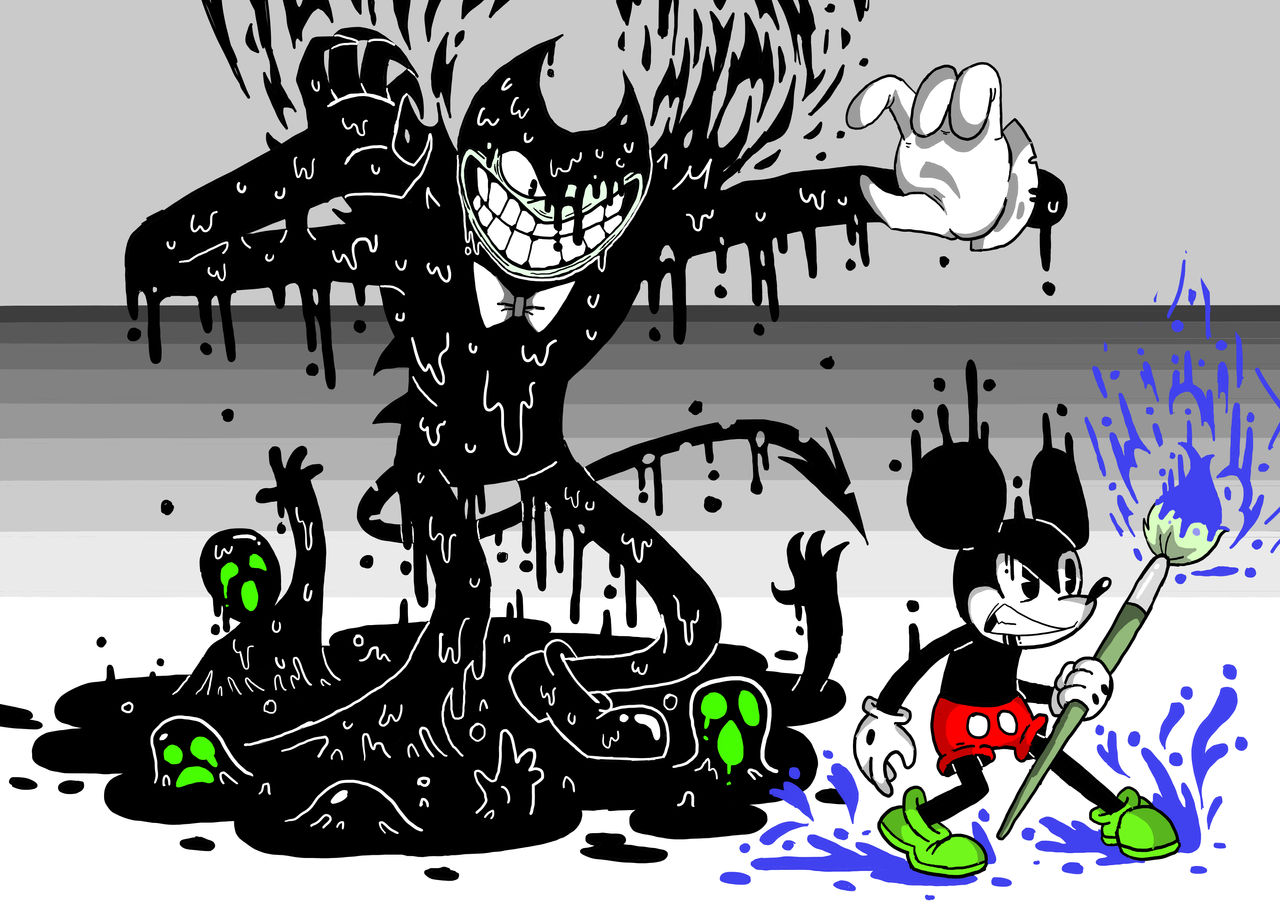 Ink Mouse The Ink Devil vs The Ink Mouse by TroyMahezaART on DeviantArt