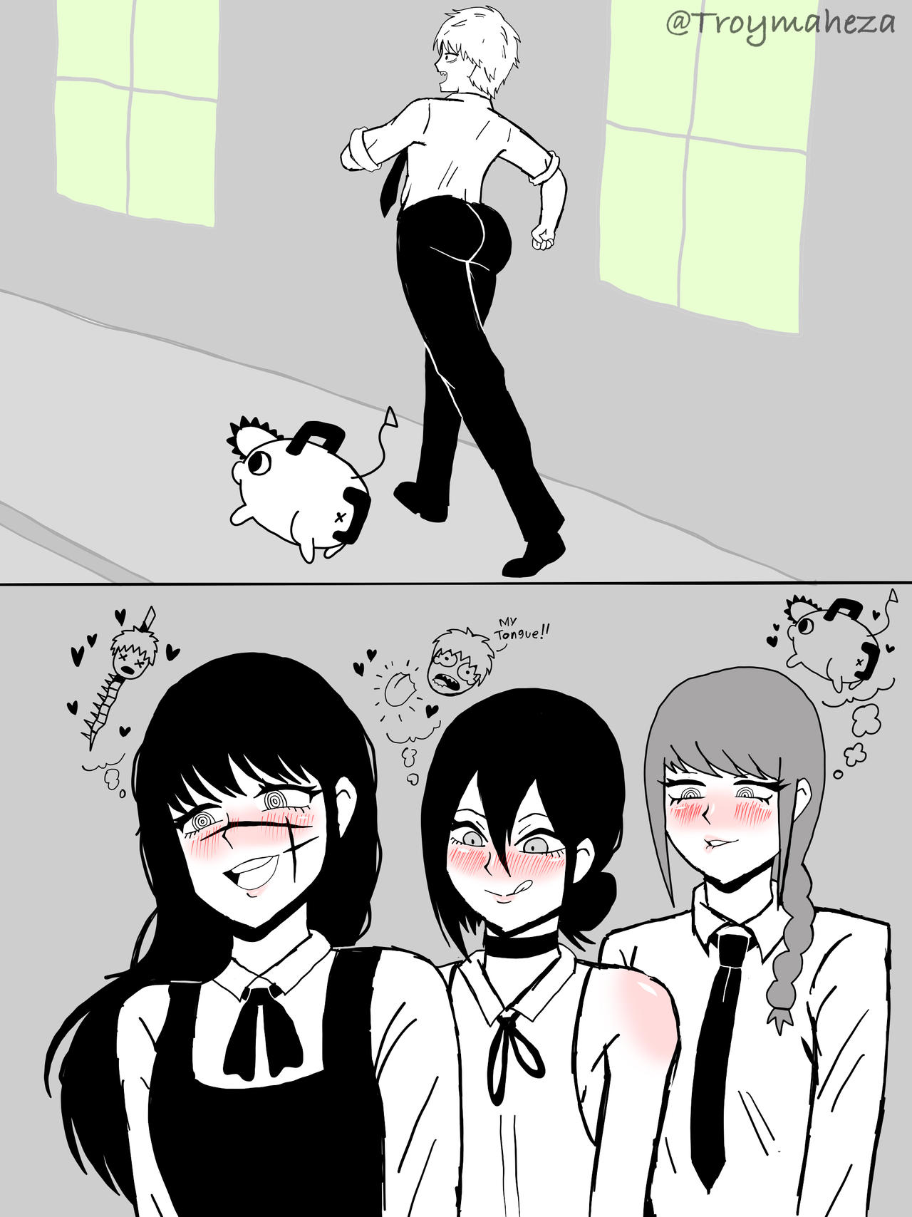 Denji Walk By TroyMahezaART On DeviantArt denji-walk-by-troymahezaart-on-deviantart